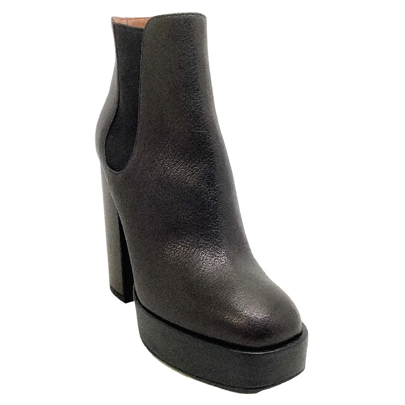 Laurence Dacade Black Leather Rosa Platform Boots