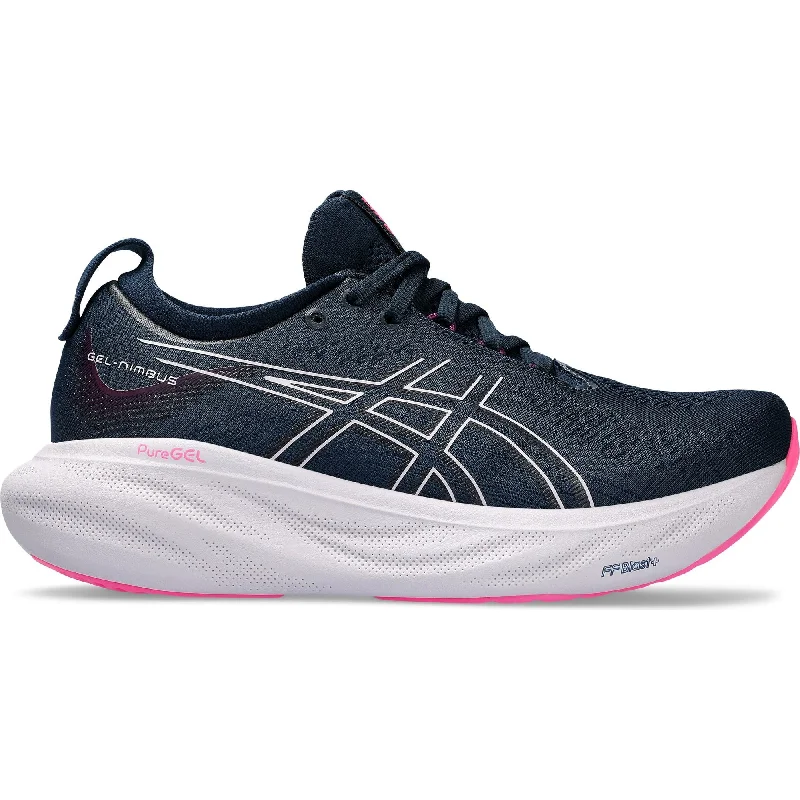 Asics Gel Nimbus 25 Womens Running Shoes - Navy