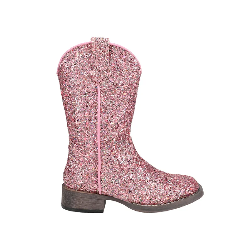 Glitter Galore Square Toe Cowboy Boots (Little Kid)