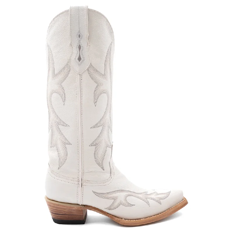 Scarlett Embroidery Snip Toe Cowboy Boots