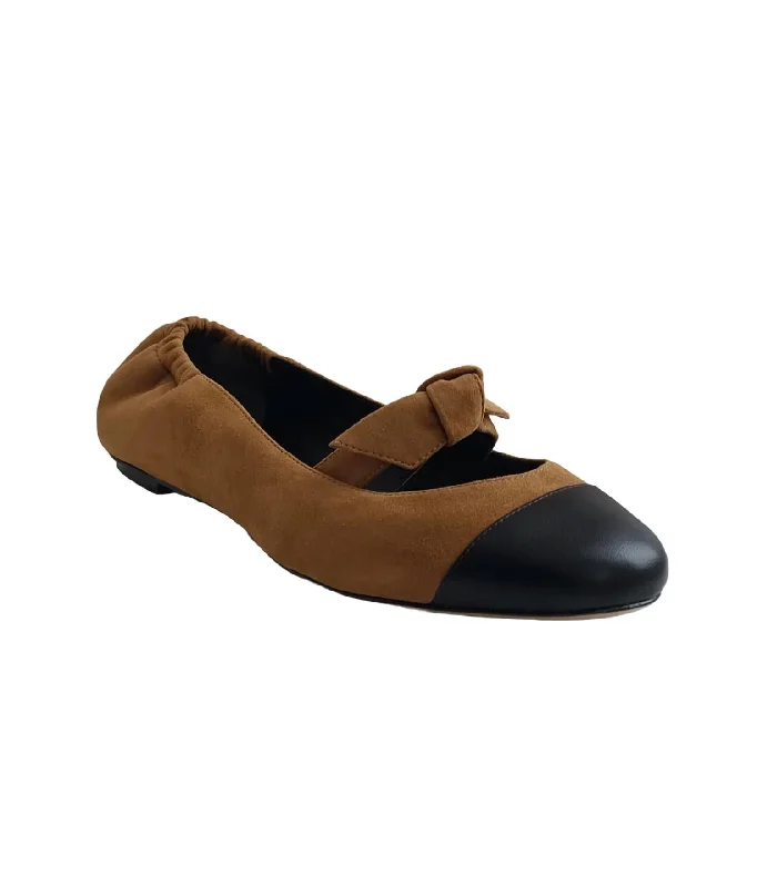 Women's Clarita Ballerina Flat Shoe In Hazel