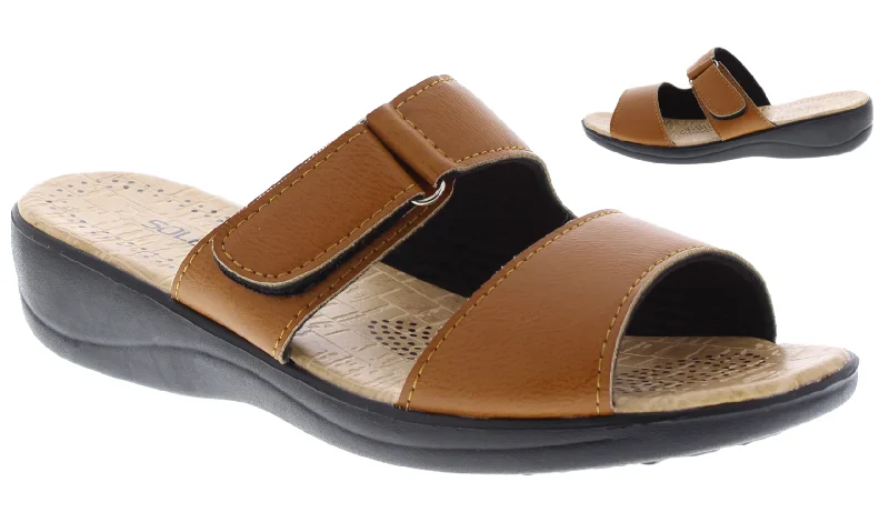 Women Slip On Velcro Sandal