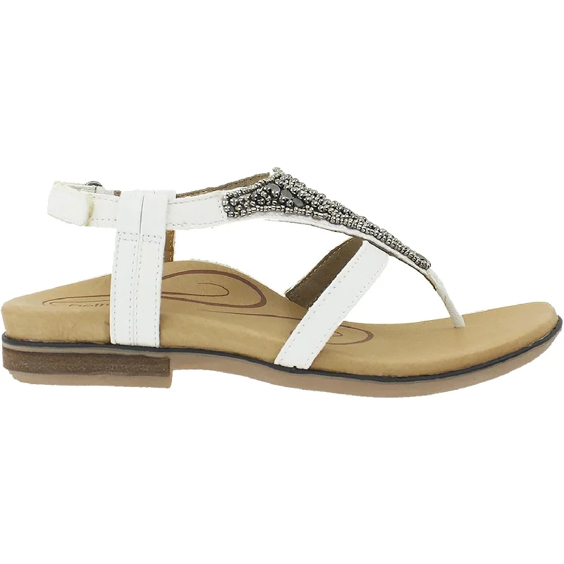 Women's Aetrex Sheila White Leather