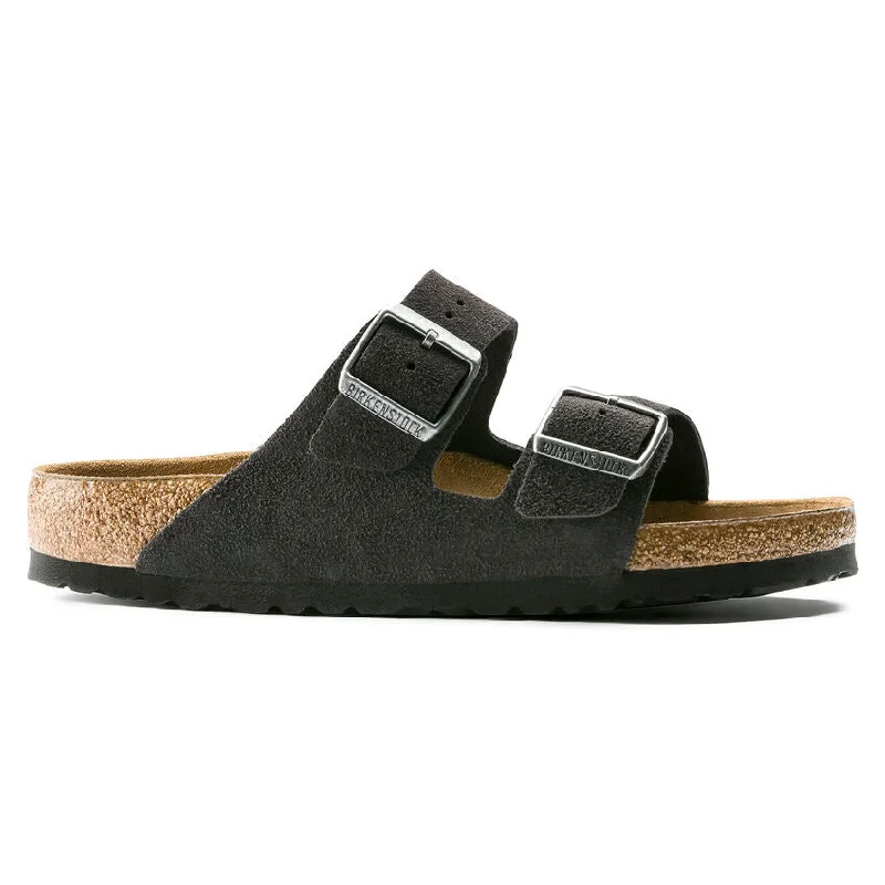 UNISEX BIRKENSTOCK ARIZONA SOFT FOOT BED | VELVET GREY