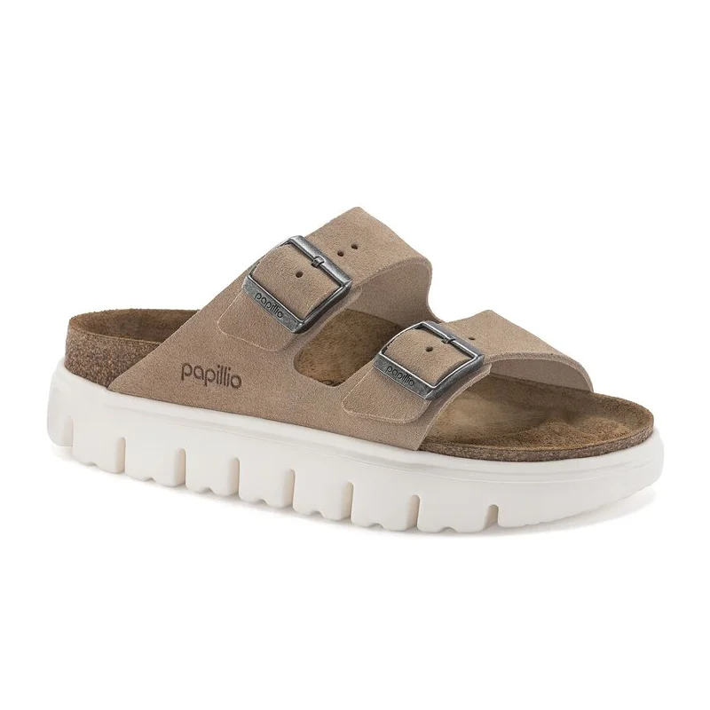 Birkenstock Arizona Chunky Slide Sandal (Women) - Warm Sand Suede