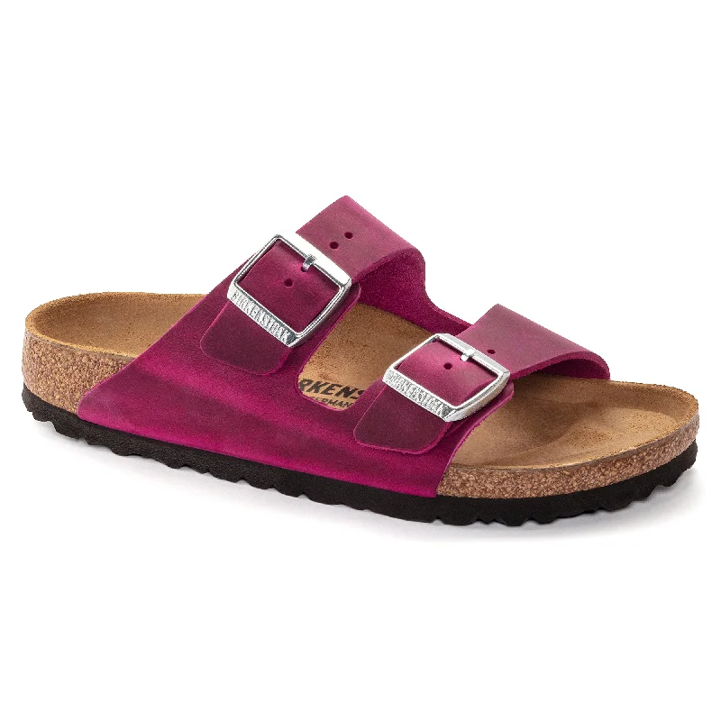 Birkenstock Arizona festival fuchsia oiled leather