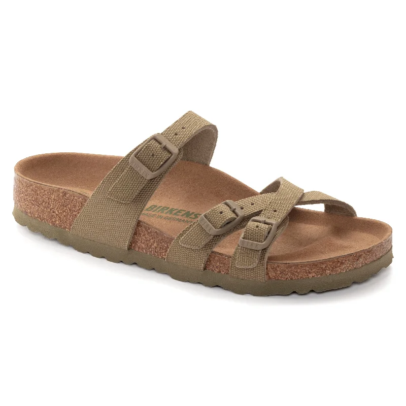 Birkenstock Franca Vegan faded khaki canvas