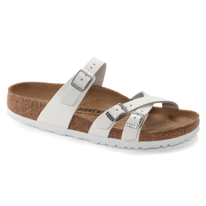 Birkenstock Franca white leather