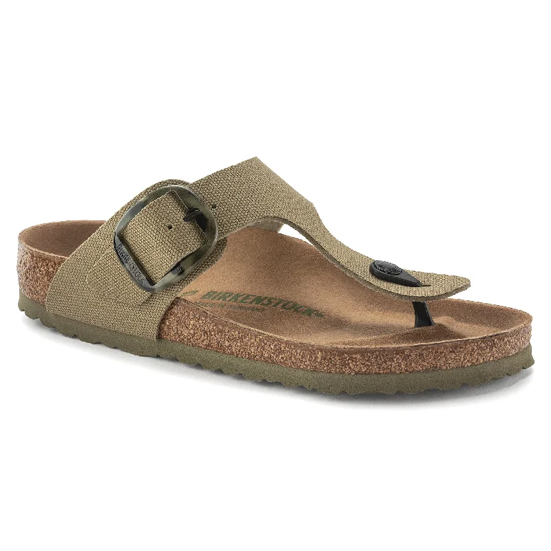 Birkenstock Gizeh Big Buckle Vegan faded khaki canvas