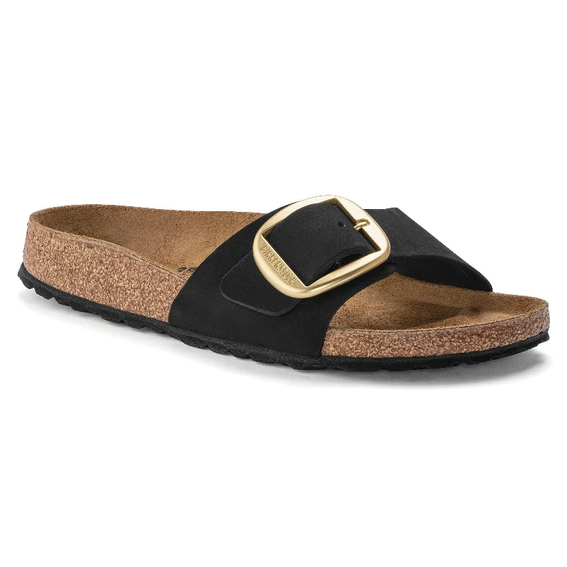 Birkenstock Madrid Big Buckle black nubuck