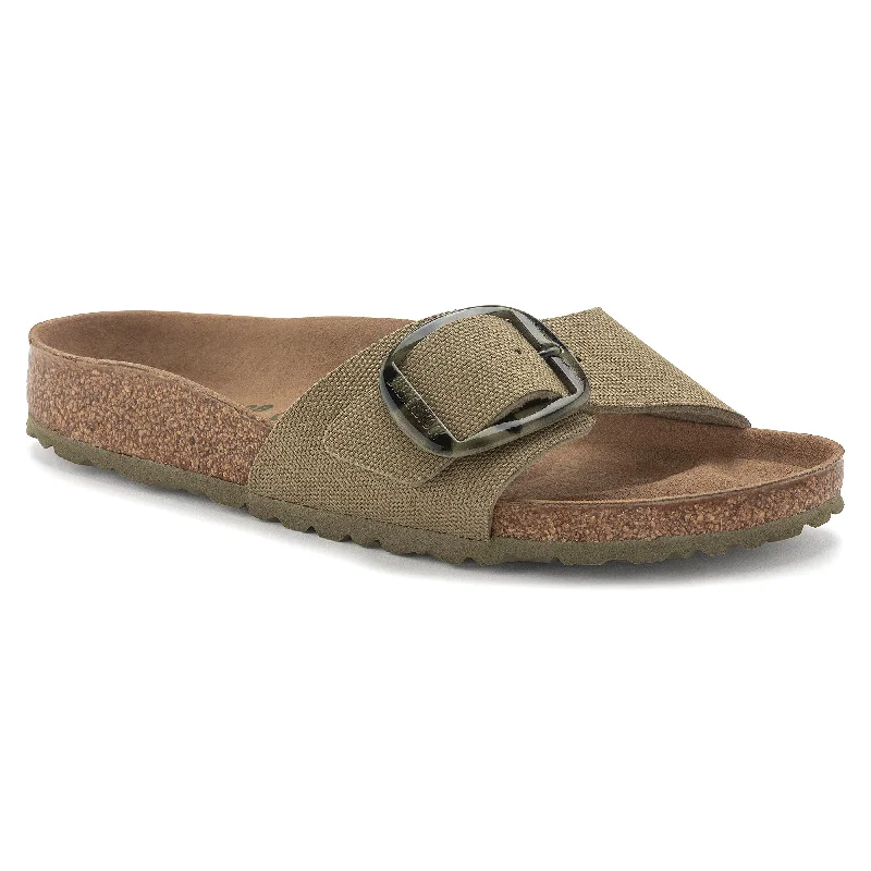 Birkenstock Madrid Big Buckle Vegan faded khaki canvas