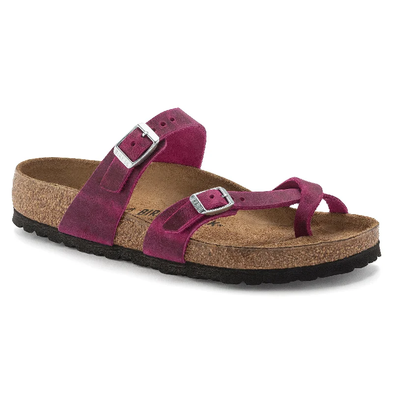 Birkenstock Mayari festival fuchsia oiled leather