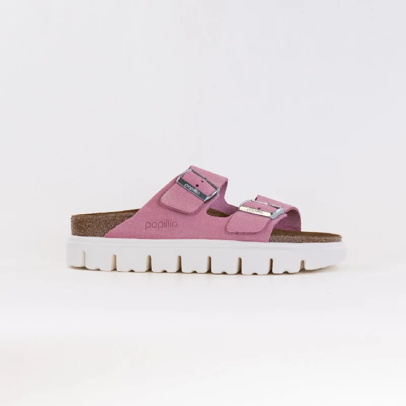 Birkenstock-Papillo Arizona Platform (Women's) - Candy Pink Suede