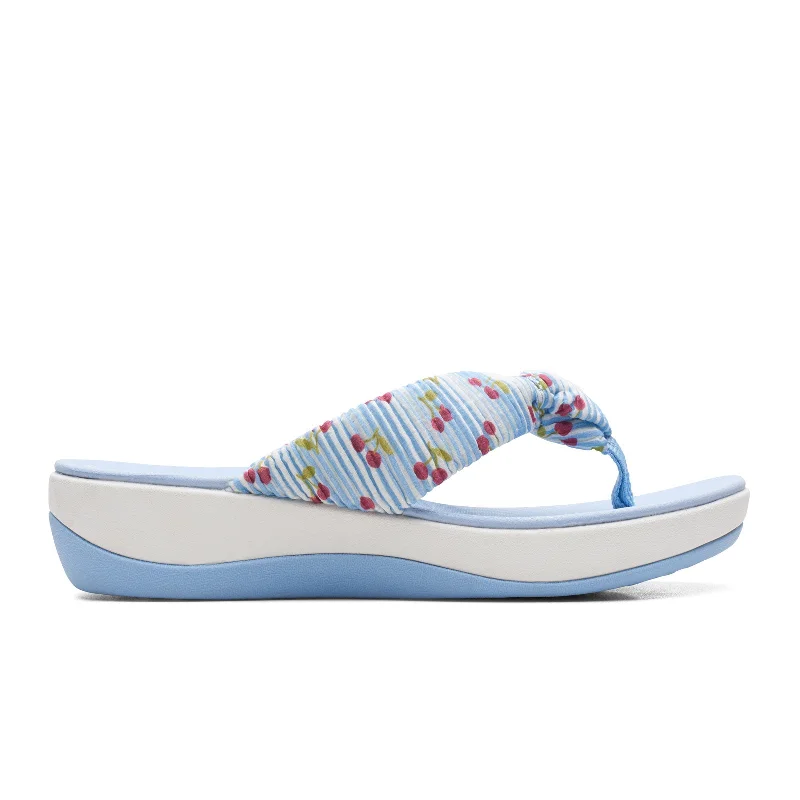 Clarks Arla Glison Thong Sandal (Women) - Blue Synthetic