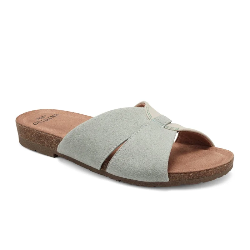 Earth Lexi Slide Sandal (Women) - Seafoam Green Multi