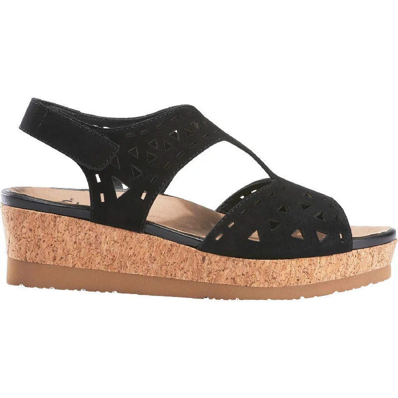 Women's Earth Rosa Black Kid Suede