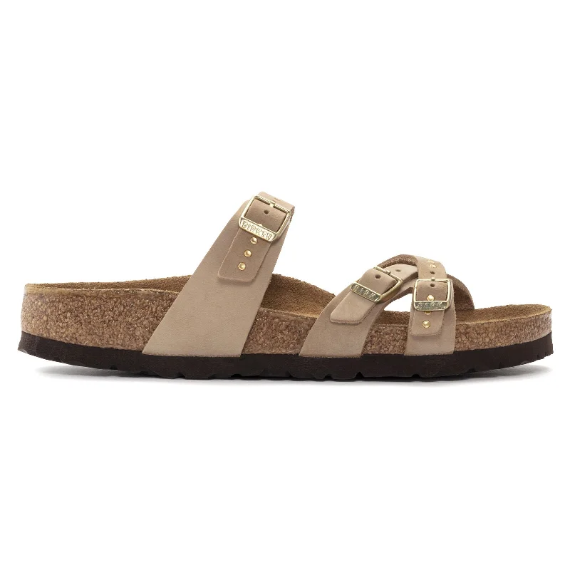 WOMEN'S BIRKENSTOCK FRANCA RIVET SOFT FOOTBED | SANDCASTLE