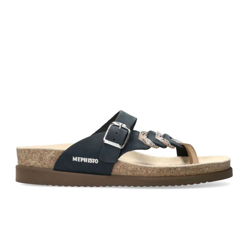 Mephisto Heleonore Sandal (Women) - Navy Sandalbuck/Mistic