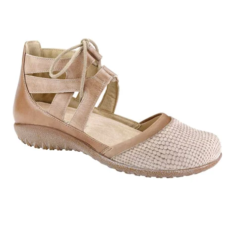 Naot Kata Backstrap Sandal (Women) - Beige Lizard/Khaki Beige/Arizona Tan