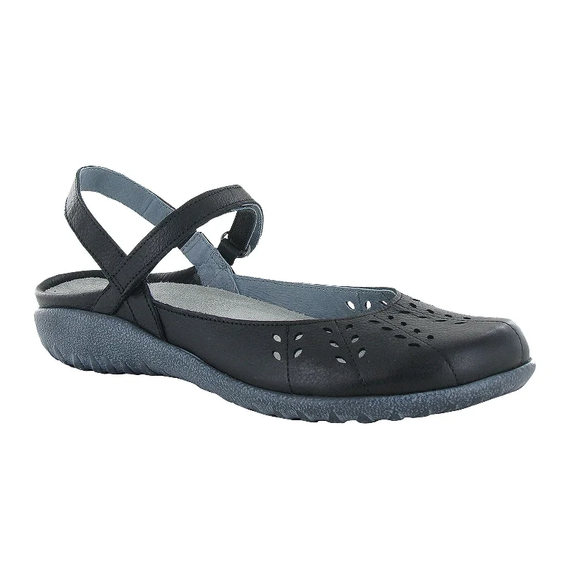 Naot Rari Backstrap Sandal (Women) - Soft Black Leather