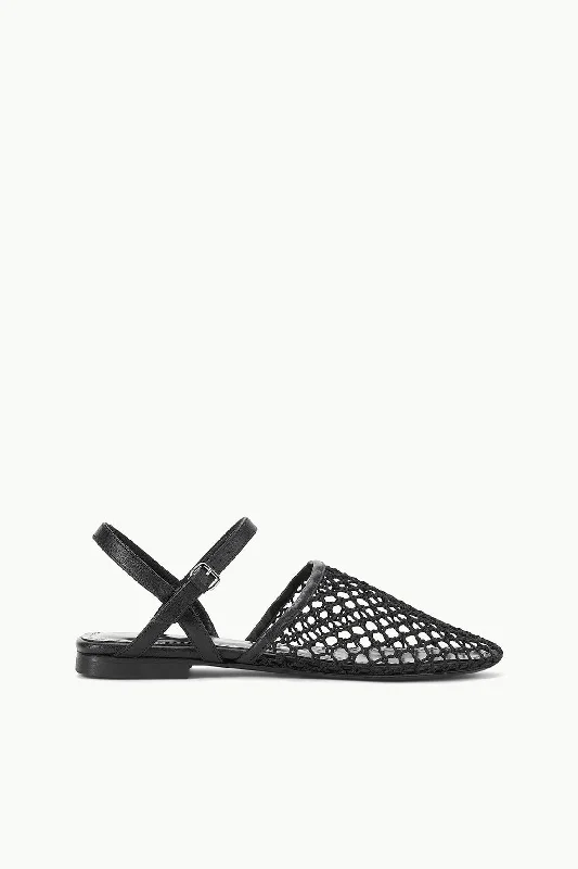 RETE SANDAL | BLACK NETTING