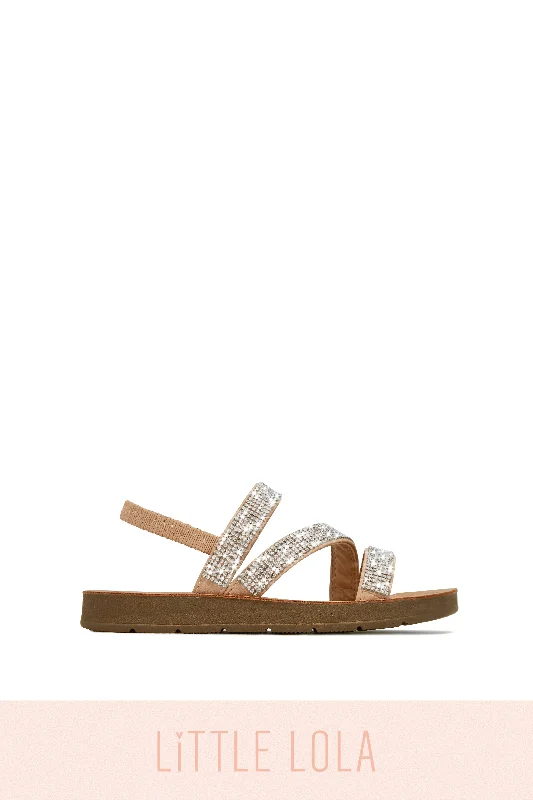 Mini Beach Day Kids Embellished Sandals - Natural