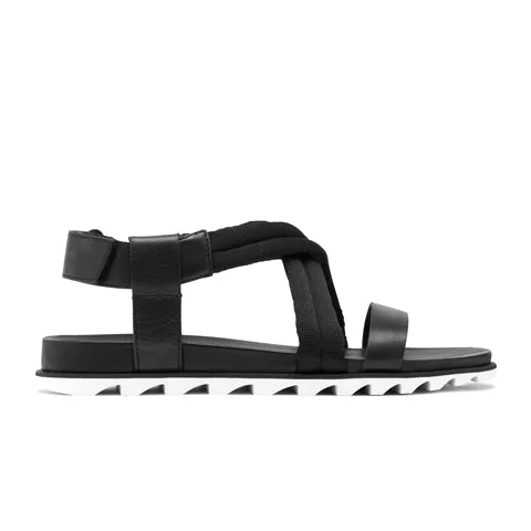 Sorel Roaming Decon Flat Backstrap Sandal (Women) - Black