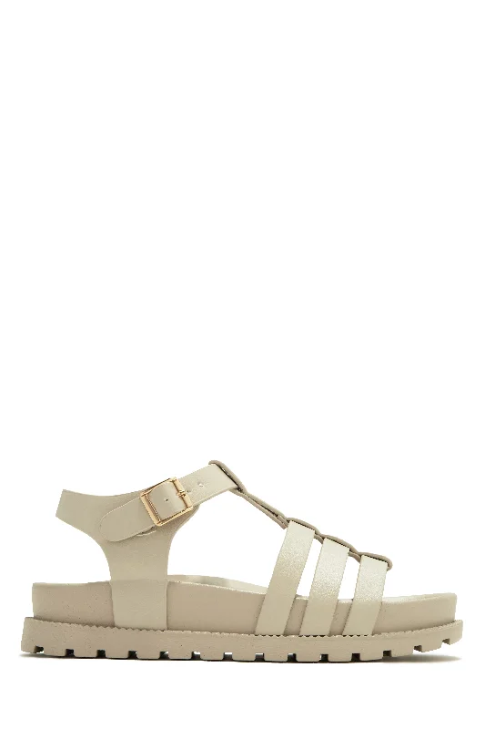 Vacay Ready Caged Sandals - Ivory