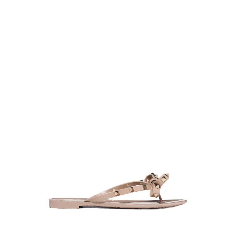 Valentino Garavani Rubber Rockstud Thong Sandals