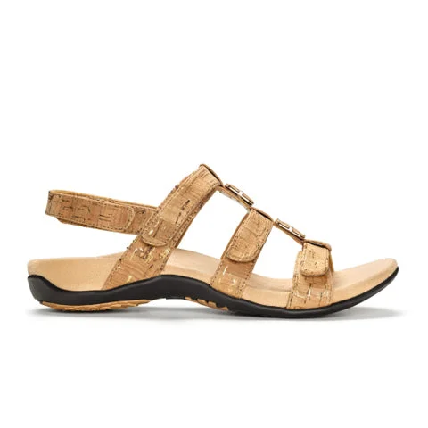 Vionic Amber Backstrap Sandal (Women) - Gold Cork