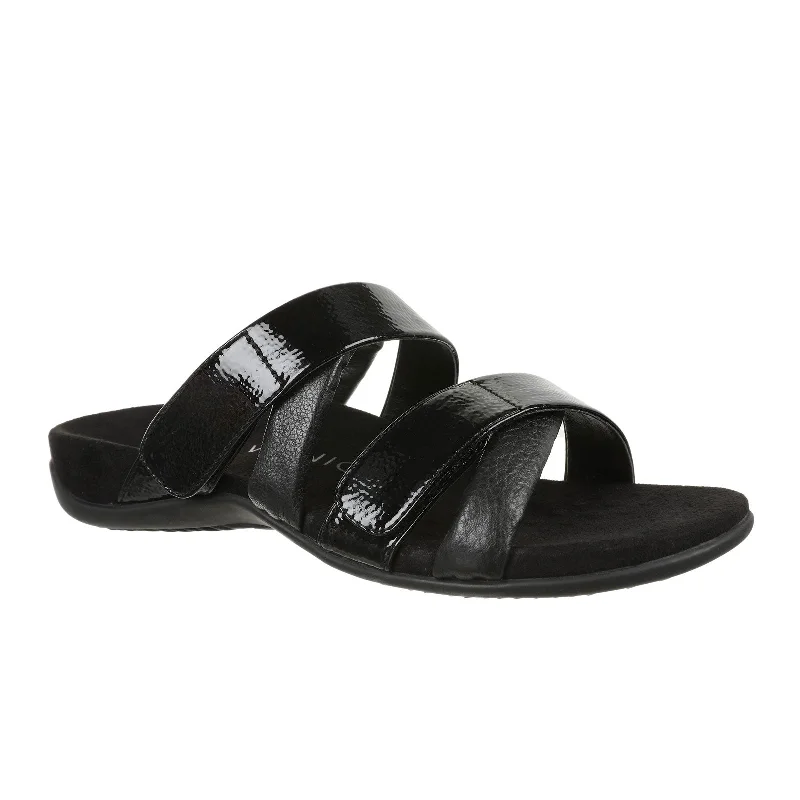 Vionic Hadlie Slide Sandal (Women) - Black Patent