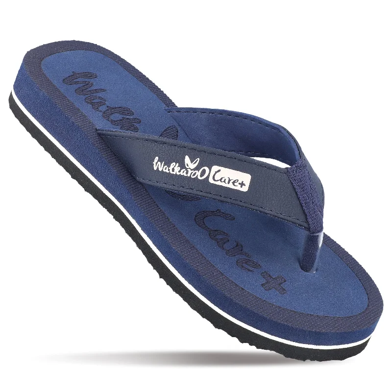 Women's Printed Care Plus Flip-Flop  - WH3956 Blue