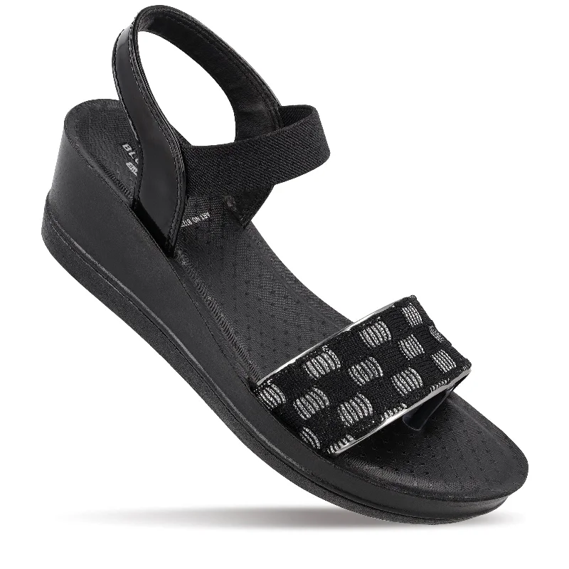 Walkaroo Womens Sandal  - BT2731 Black