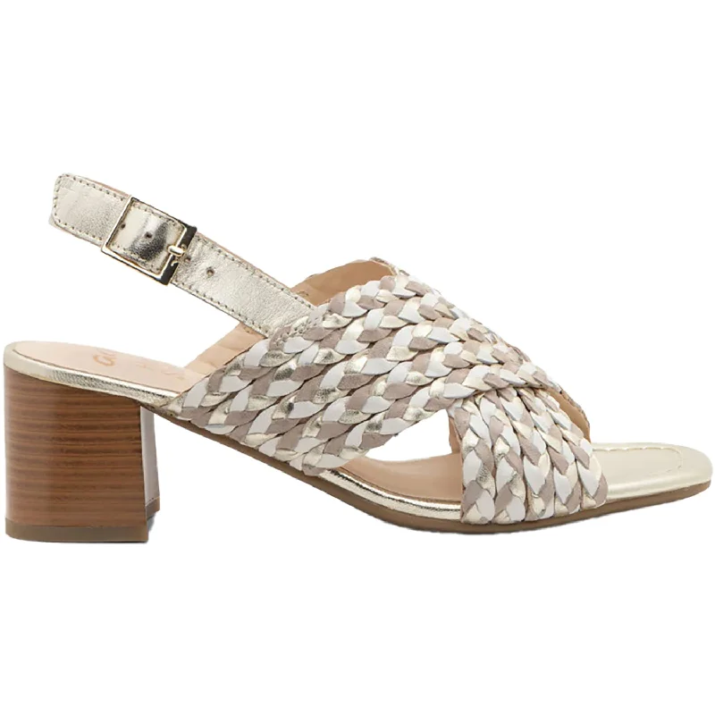 Women's Ara Benson Cream Metallic Multi Leather