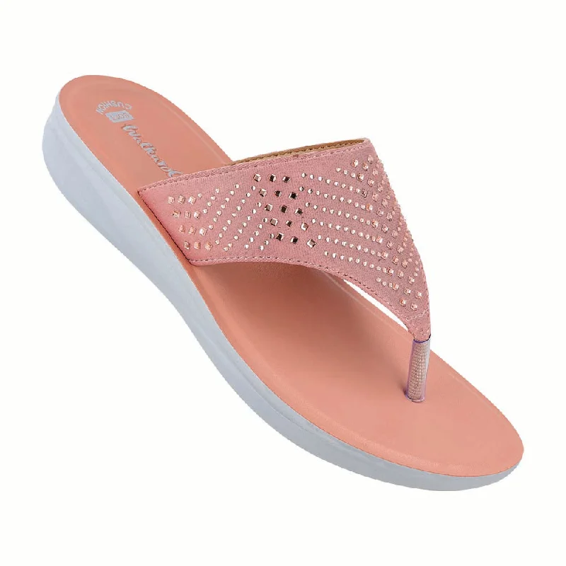 Women's Daily Wear Sandals  - WL7195 Peach