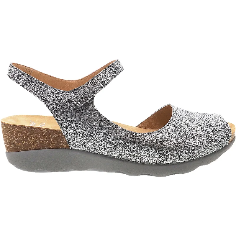 Women's Dansko Marcy Pewter Metallic Leather