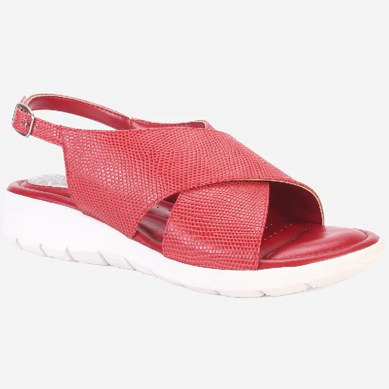 Women's "ELENA" Wide Strap Open Toe Sandals