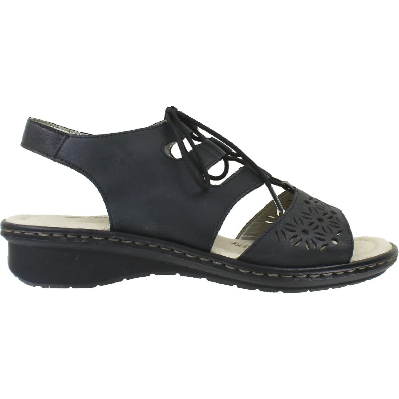 Women's Rieker D2758-01 Reanne 58 Black Leather