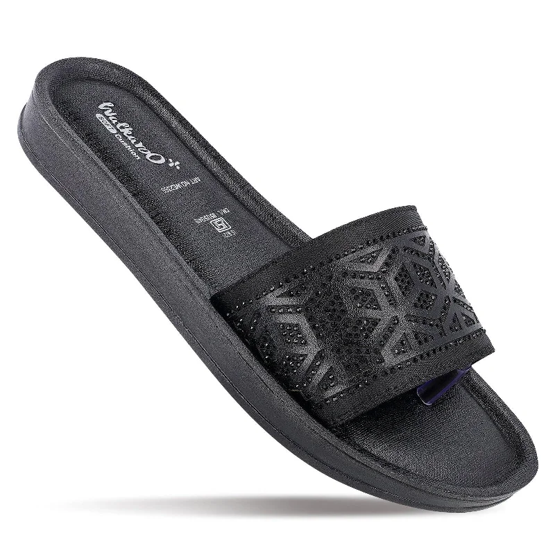 Women's Slide Sandals  - WE2355 Black