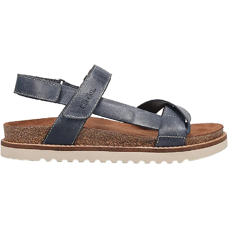 Women's Taos Sideways Dark Blue Leather