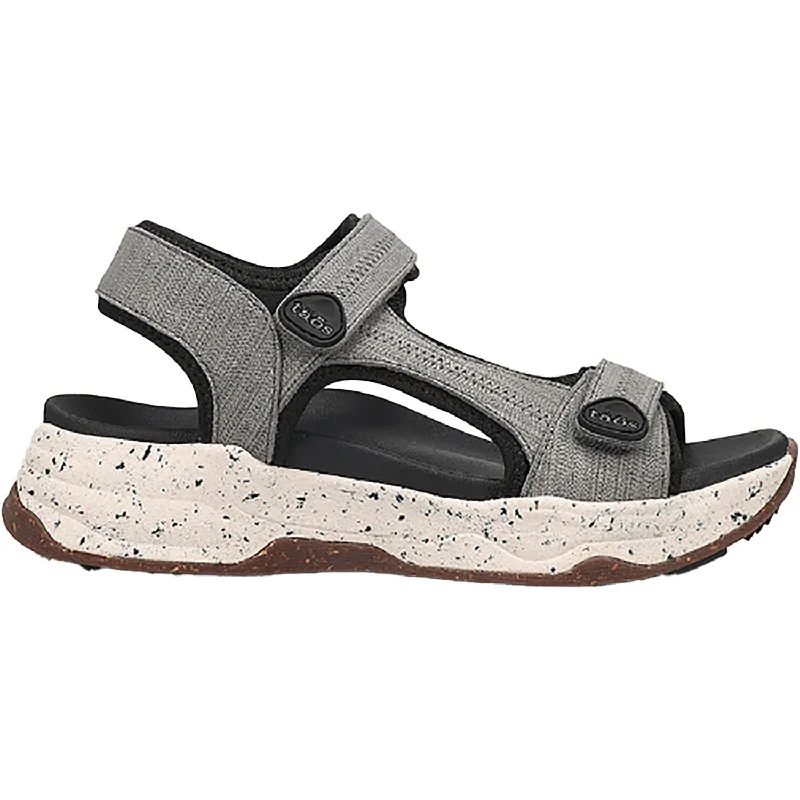 Women's Taos Super Slide Grey Emboss Nubuck