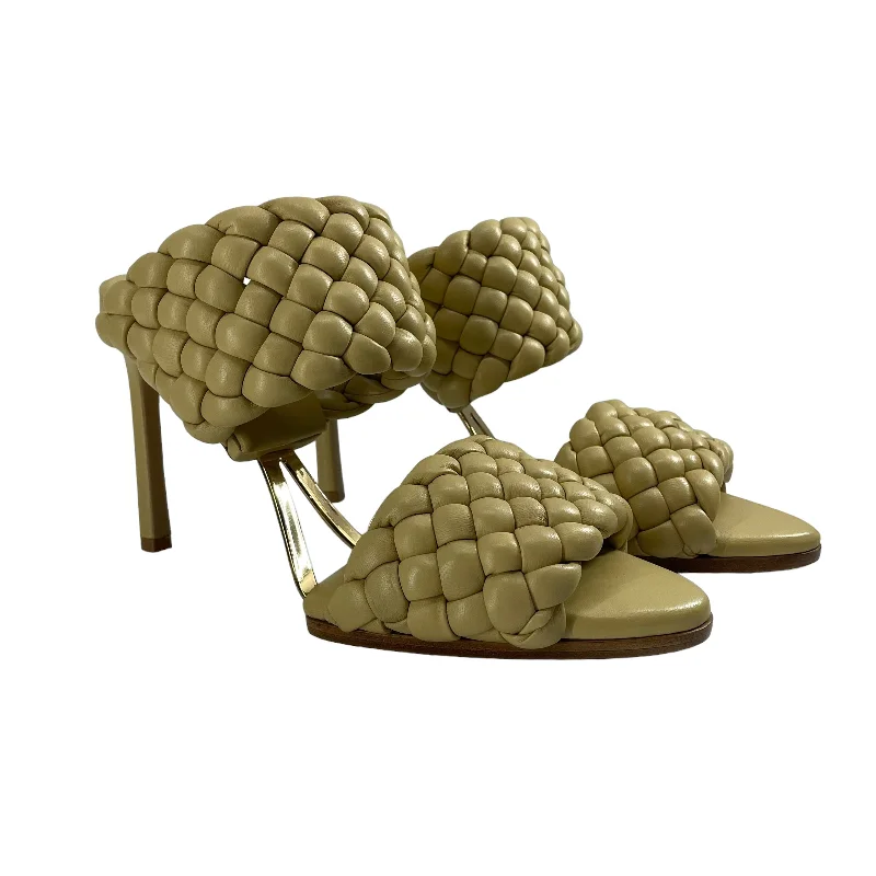 BOTTEGA VENETA/Heels/EU 37/Leather/CRM/rubber sole/gold midsole