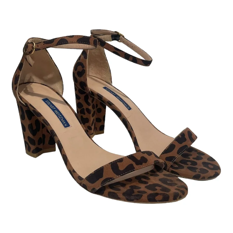 STUART WEITZMAN/Heels/US 8.5/Leopard/Suede/BRW/