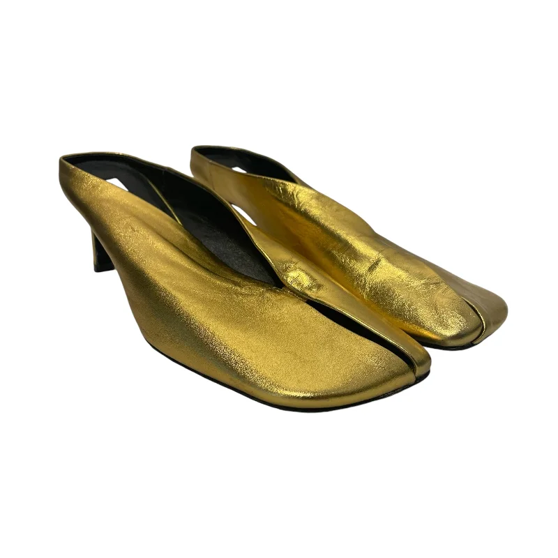 JIL SANDER/Heels/EU 40/GLD/