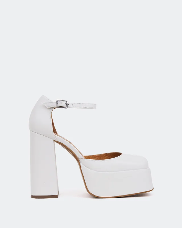 Azucar White Leather