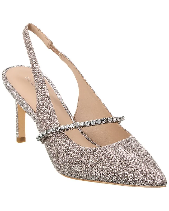 Stuart Weitzman Crystalline 75 Mesh Slingback Pump