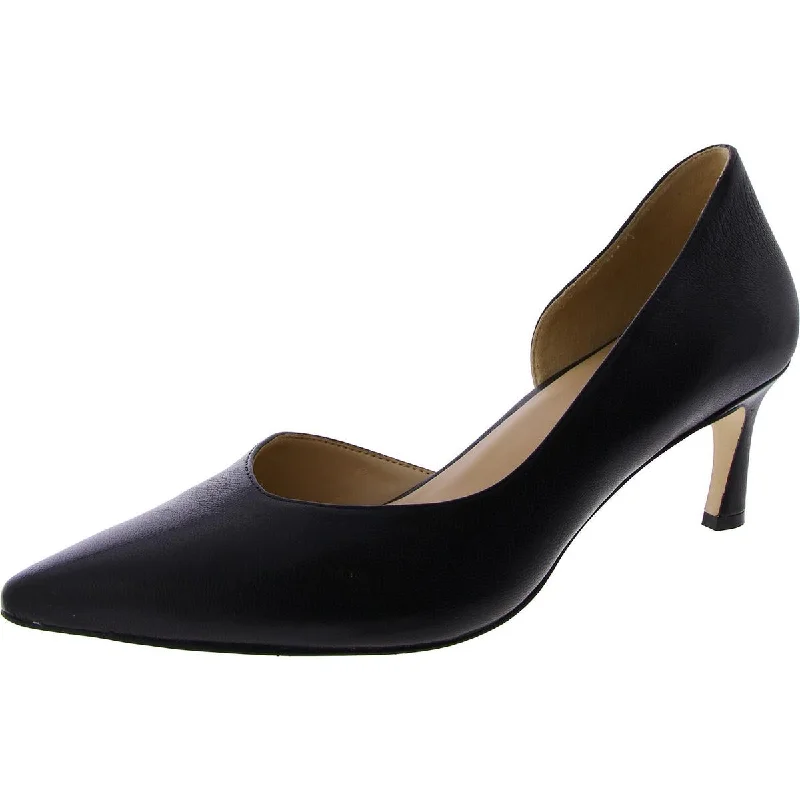 Faith Womens Leather Pumps D'Orsay Heels