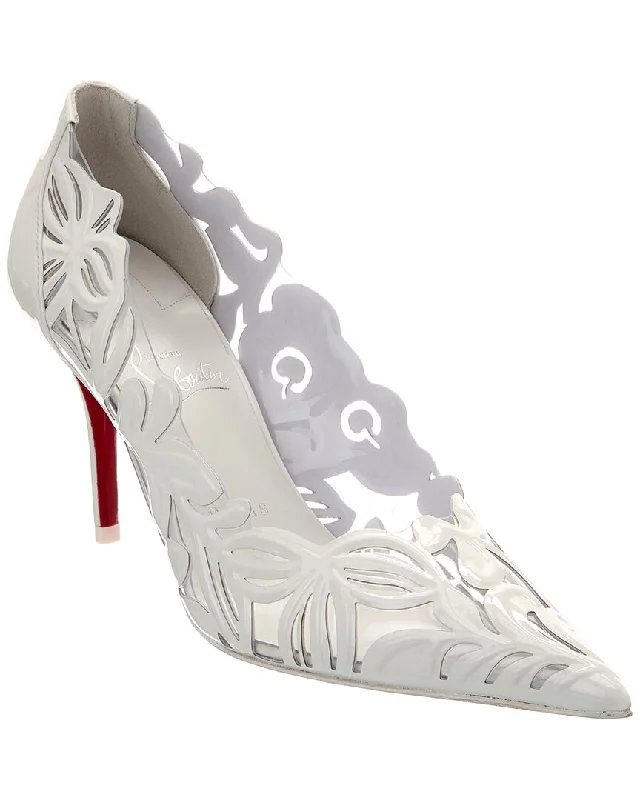 Christian Louboutin Apostropha Petunia 80 Pvc & Patent Pump