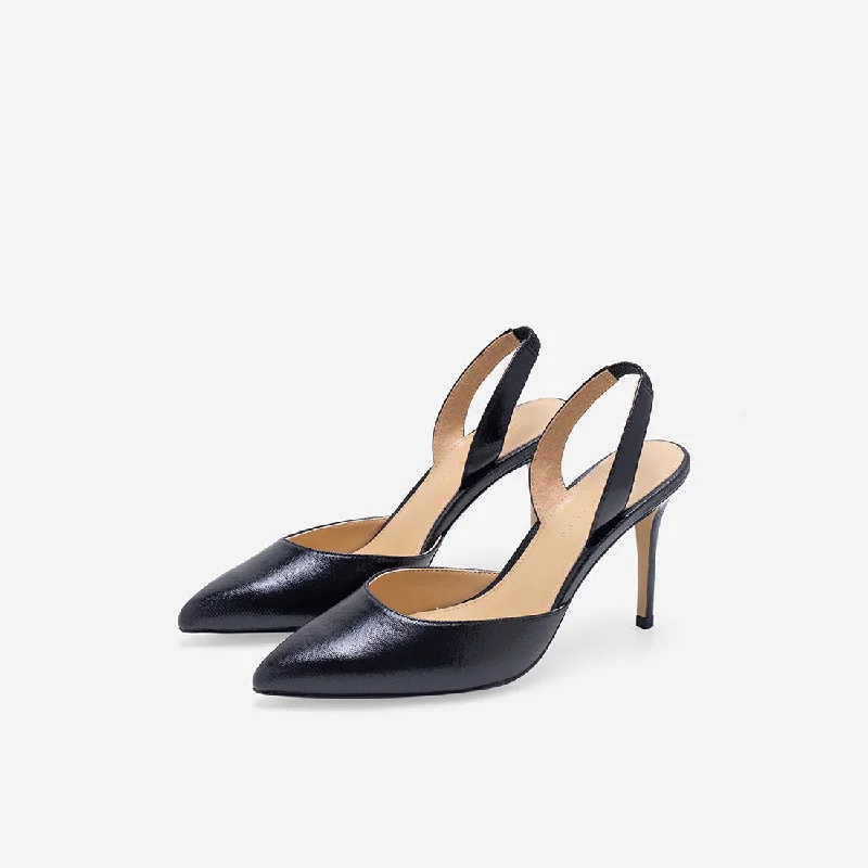 Hebe Crinkle Pumps