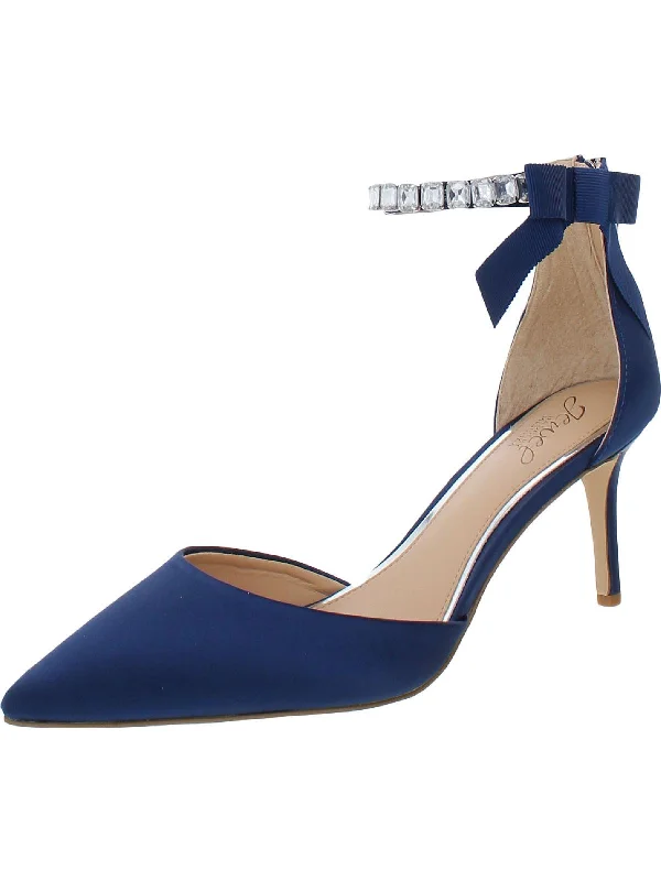 Jaycee Womens Satin Pumps